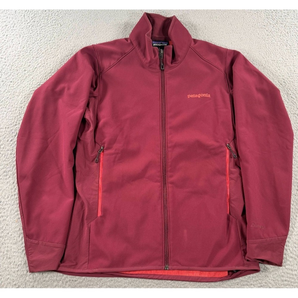 Patagonia Adze Hybrid Jacket Women's Small Maroon Windblock Full Zip Polartec